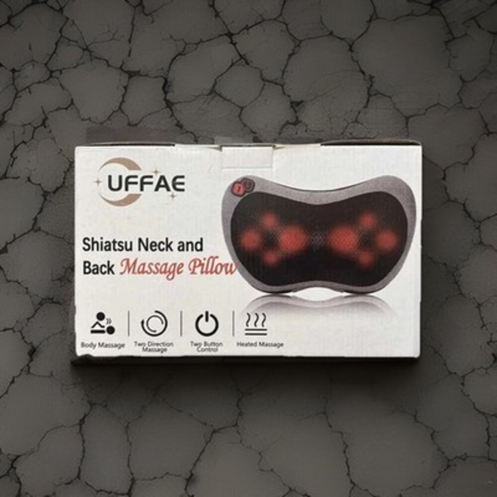 UFFAE Shiatsu Neck & Back Massage Pillow w/ Heat 2 Direction Control